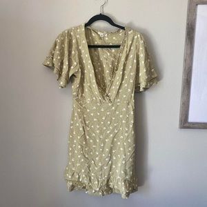 Light Green Floral Billabong Dress